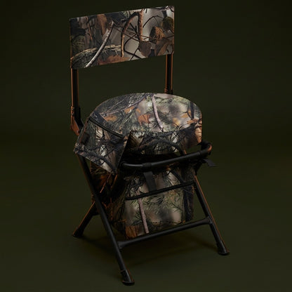Emberhunt Heated Swivel Blind Chair, front three-quarter view