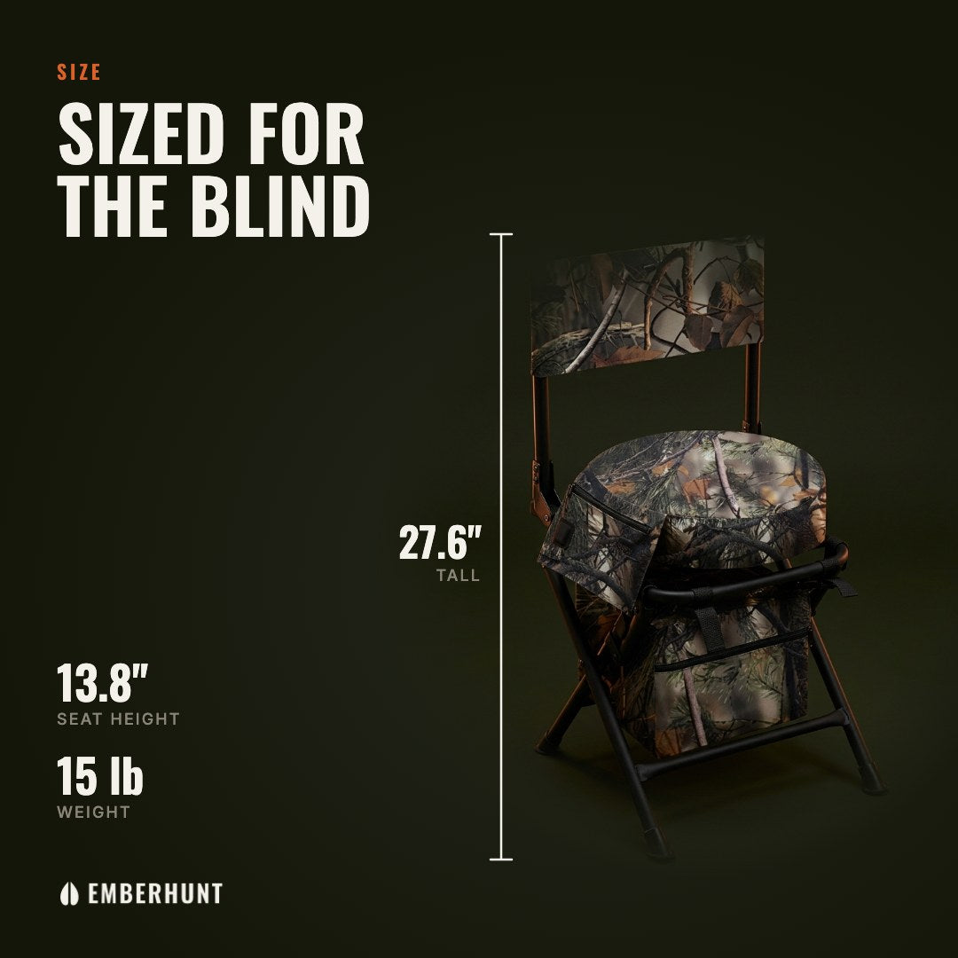 Chair size: 27.6 inches tall, 13.8 inch seat height, 15 pounds
